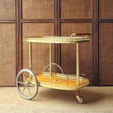 Load image into Gallery viewer, VINTAGE ITALIAN HOLLYWOOD REGENCY DRINK CART
