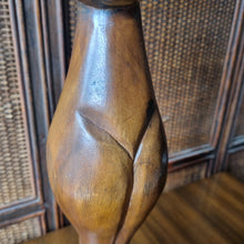 Load image into Gallery viewer, VINTAGE MID CENTURY CARVED TEAK SIAMESE CAT SCULPTURE
