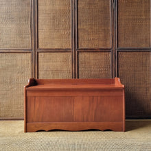 Load image into Gallery viewer, MID CENTURY SOLID MYRTLE BLANKET/ STORAGE BOX
