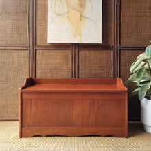 Load image into Gallery viewer, MID CENTURY SOLID MYRTLE BLANKET/ STORAGE BOX
