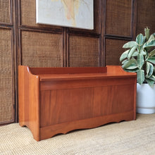 Load image into Gallery viewer, MID CENTURY SOLID MYRTLE BLANKET/ STORAGE BOX
