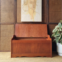 Load image into Gallery viewer, MID CENTURY SOLID MYRTLE BLANKET/ STORAGE BOX
