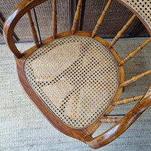 Load image into Gallery viewer, OAK BENTWOOD &amp; RATTAN SWIVEL OFFICE CHAIR
