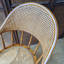 Load image into Gallery viewer, OAK BENTWOOD &amp; RATTAN SWIVEL OFFICE CHAIR
