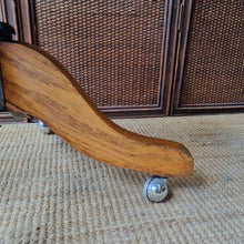 Load image into Gallery viewer, OAK BENTWOOD &amp; RATTAN SWIVEL OFFICE CHAIR
