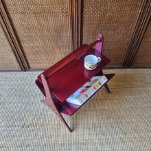 Load image into Gallery viewer, MID CENTURY MAGAZINE RACK / SIDE TABLE BY APOLLO FURNITURE OF SYDNEY
