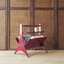 Load image into Gallery viewer, MID CENTURY MAGAZINE RACK / SIDE TABLE BY APOLLO FURNITURE OF SYDNEY
