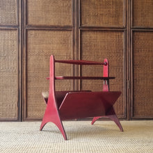 Load image into Gallery viewer, MID CENTURY MAGAZINE RACK / SIDE TABLE BY APOLLO FURNITURE OF SYDNEY
