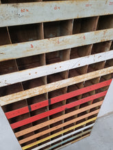 Load image into Gallery viewer, INDUSTRIAL METAL PIGEON HOLE SHELF DISPLAY RACK
