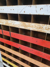 Load image into Gallery viewer, INDUSTRIAL METAL PIGEON HOLE SHELF DISPLAY RACK
