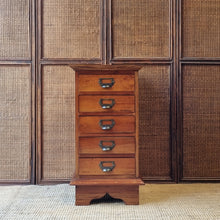Load image into Gallery viewer, VINTAGE MAHOGANY APOTHECARY DRAWERS
