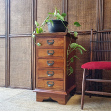 Load image into Gallery viewer, VINTAGE MAHOGANY APOTHECARY DRAWERS

