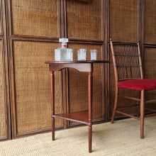 Load image into Gallery viewer, VINTAGE DROP LEAF SIDE / WINE TABLE (SOLD BY MYER &amp; GRACE BROS)
