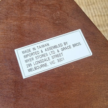 Load image into Gallery viewer, VINTAGE DROP LEAF SIDE / WINE TABLE (SOLD BY MYER &amp; GRACE BROS)
