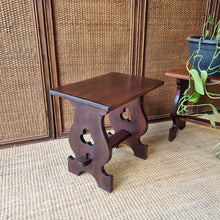 Load image into Gallery viewer, PAIR OF GOTHIC REVIVAL SIDE TABLES/PLANT STANDS
