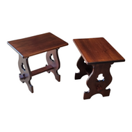 PAIR OF GOTHIC REVIVAL SIDE TABLES/PLANT STANDS