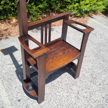 Load image into Gallery viewer, VINTAGE ARTS &amp; CRAFTS HALL TREE HALL STAND

