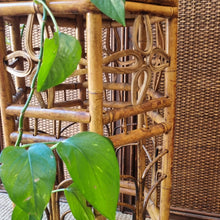 Load image into Gallery viewer, VINTAGE CANE RATTAN HEXAGONAL PLANT STAND SIDE TABLE
