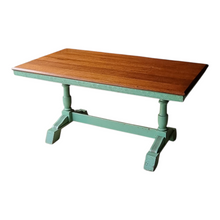 Load image into Gallery viewer, VINTAGE FARMHOUSE STYLE TRESTLE TABLE
