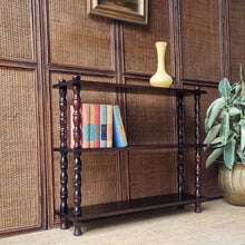 Load image into Gallery viewer, VINTAGE SOLID WOOD DISPLAY SHELF / BOOKCASE
