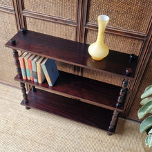 Load image into Gallery viewer, VINTAGE SOLID WOOD DISPLAY SHELF / BOOKCASE
