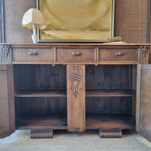 Load image into Gallery viewer, ART DECO SILKY OAK SIDEBOARD / BUFFET
