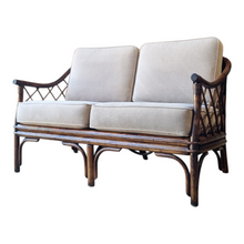 Load image into Gallery viewer, VINTAGE CANE RATTAN SOFA LOVESEAT
