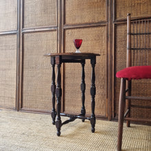 Load image into Gallery viewer, VINTAGE SOLID MAHOGANY FOLDING GATELEG DROP LEAF SIDE WINE TABLE
