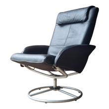 Load image into Gallery viewer, VINTAGE IKEA 'MALUNG' LEATHER SWIVEL ARMCHAIR
