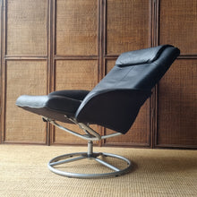 Load image into Gallery viewer, VINTAGE IKEA 'MALUNG' LEATHER SWIVEL ARMCHAIR
