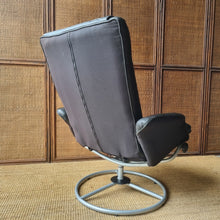 Load image into Gallery viewer, VINTAGE IKEA 'MALUNG' LEATHER SWIVEL ARMCHAIR
