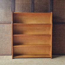 Load image into Gallery viewer, VINTAGE MID CENTURY HARDWOOD BOOKCASE
