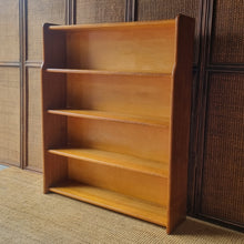 Load image into Gallery viewer, VINTAGE MID CENTURY HARDWOOD BOOKCASE
