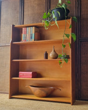 Load image into Gallery viewer, VINTAGE MID CENTURY HARDWOOD BOOKCASE
