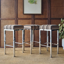 Load image into Gallery viewer, VINTAGE SET OF 3 KENDALL STOOLS IN IMMACULATE CONDITION
