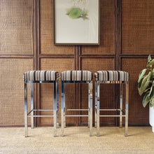Load image into Gallery viewer, VINTAGE SET OF 3 KENDALL STOOLS IN IMMACULATE CONDITION
