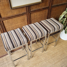 Load image into Gallery viewer, VINTAGE SET OF 3 KENDALL STOOLS IN IMMACULATE CONDITION
