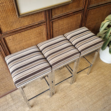 Load image into Gallery viewer, VINTAGE SET OF 3 KENDALL STOOLS IN IMMACULATE CONDITION
