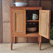 Load image into Gallery viewer, ANTIQUE KAURI PINE MEATSAFE STORAGE CABINET PANTRY
