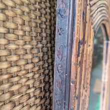 Load image into Gallery viewer, VINTAGE PENCIL REED RATTAN MIRROR
