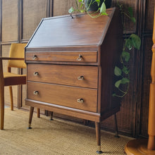 Load image into Gallery viewer, MID CENTURY CURRIE FURNITURE SECRETAIRE WRITER'S DESK BUREAU
