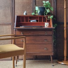 Load image into Gallery viewer, MID CENTURY CURRIE FURNITURE SECRETAIRE WRITER'S DESK BUREAU
