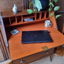 Load image into Gallery viewer, MID CENTURY CURRIE FURNITURE SECRETAIRE WRITER'S DESK BUREAU
