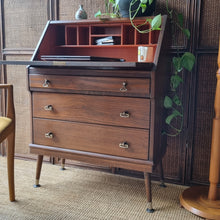 Load image into Gallery viewer, MID CENTURY CURRIE FURNITURE SECRETAIRE WRITER'S DESK BUREAU
