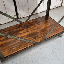 Load image into Gallery viewer, INDUSTRIAL COBBLER'S SHOE RACK FACTORY TROLLEY DISPLAY SHELF
