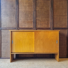 Load image into Gallery viewer, VINTAGE SOLID HARDWOOD CABINET SIDEBOARD CONSOLE
