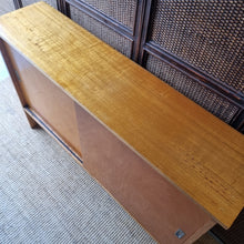 Load image into Gallery viewer, VINTAGE SOLID HARDWOOD CABINET SIDEBOARD CONSOLE
