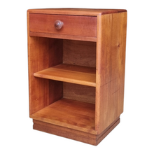 Load image into Gallery viewer, VINTAGE SOLID MYRTLE WOOD BEDSIDE TABLE
