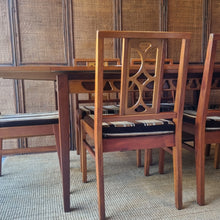 Load image into Gallery viewer, VINTAGE MID CENTURY 7 PIECE DINING SETTING BY AVALON FURNITURE

