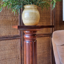 Load image into Gallery viewer, VINTAGE FLUTED TIMBER PEDESTAL STAND
